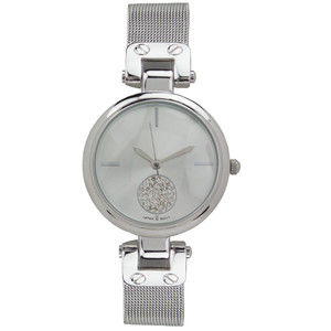 QRTZ Women's Elegant Style Stainless Steel Case Back Silver 29mm Wrist Watch